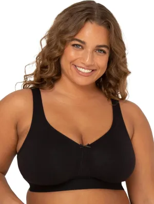Fruit of the Loom Women's Fit for Me Collection: Plus-Size Wireless Bra - Soft Cotton Comfort & Support