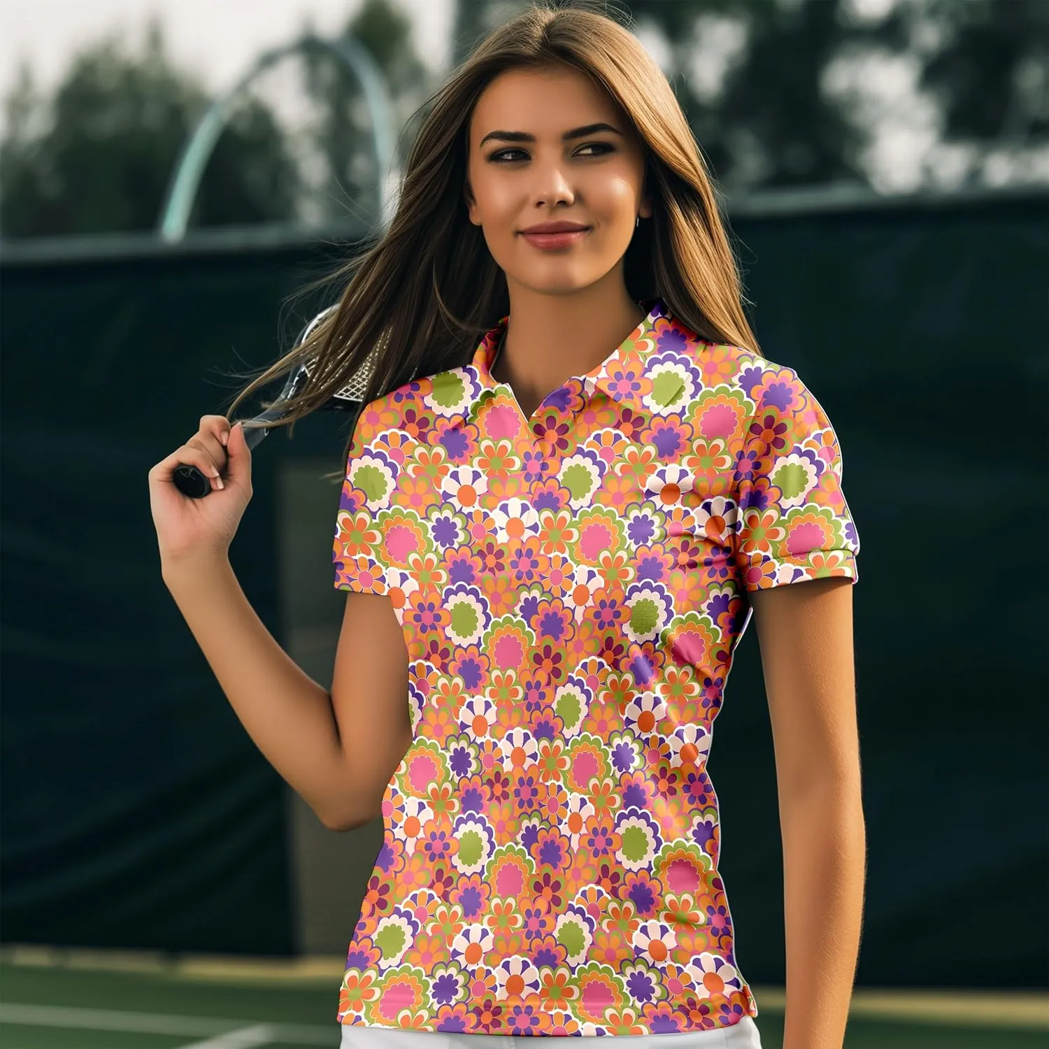 Funny Golf Shirts for Women Short Sleeve Quick Dry Tennis Shirts Athletic Tops for Yoga Tennis