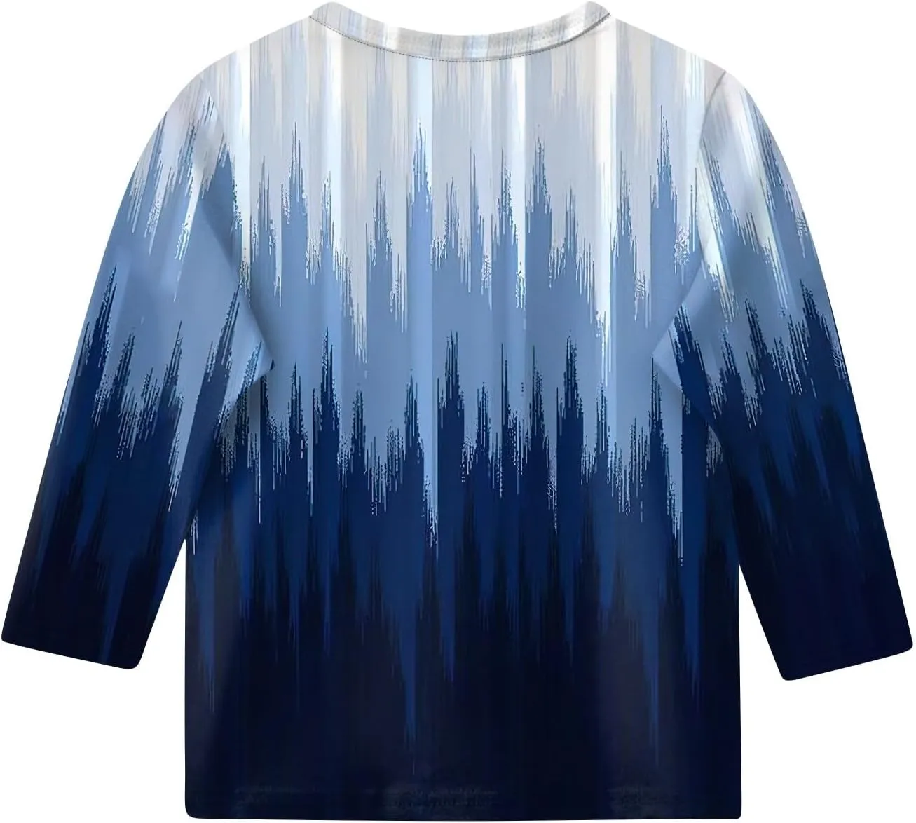 Girls Long Sleeve Shirts Printed Crew Neck Pullover Tops 3/4 Sleeve Lightweight Blouses Fall Winter Sweatshirts