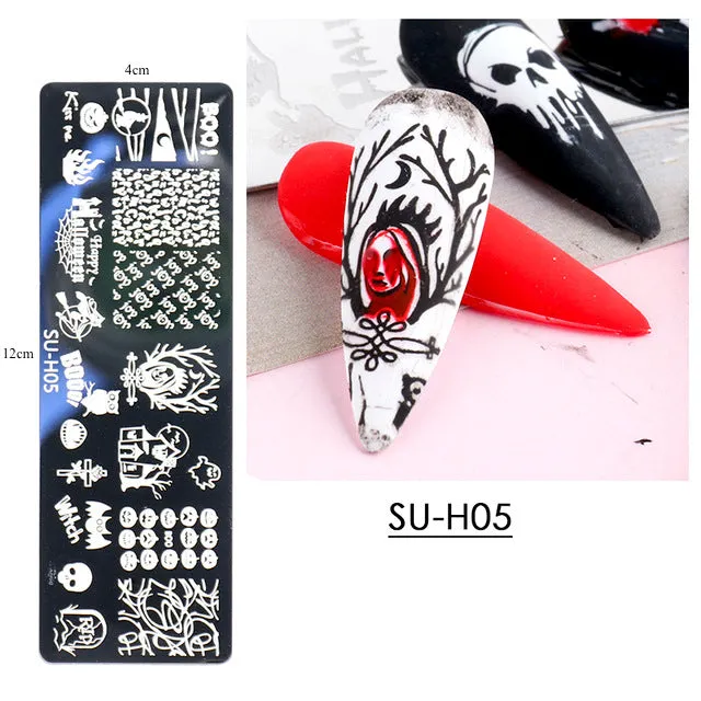Halloween Nail Art Stamping Plates