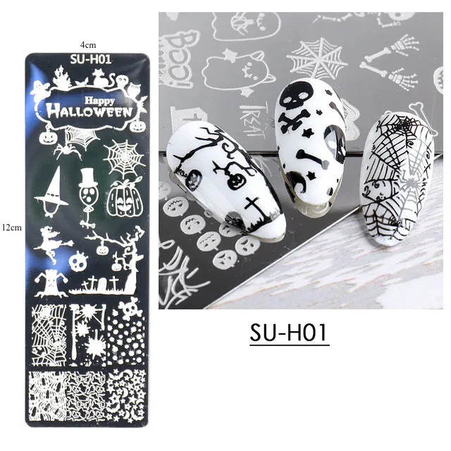 Halloween Nail Art Stamping Plates
