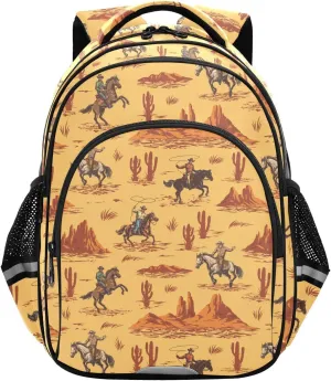Horse Desert Toddler Backpack for Boys Girls 3-8 Kids Backpack for Elementary School Bag for Preschool Bookbags for Kindergarten for tag2 15.3in