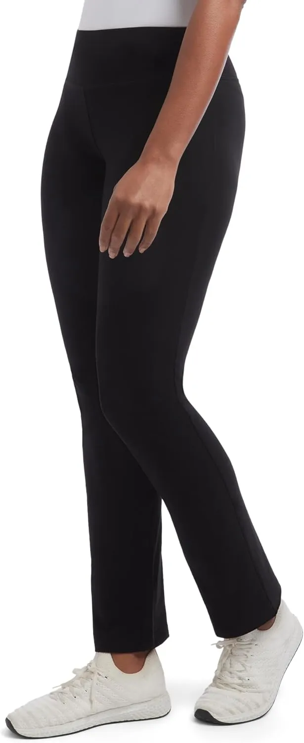 Jockey Women's Active Solid Cotton Jersey Yoga Pants