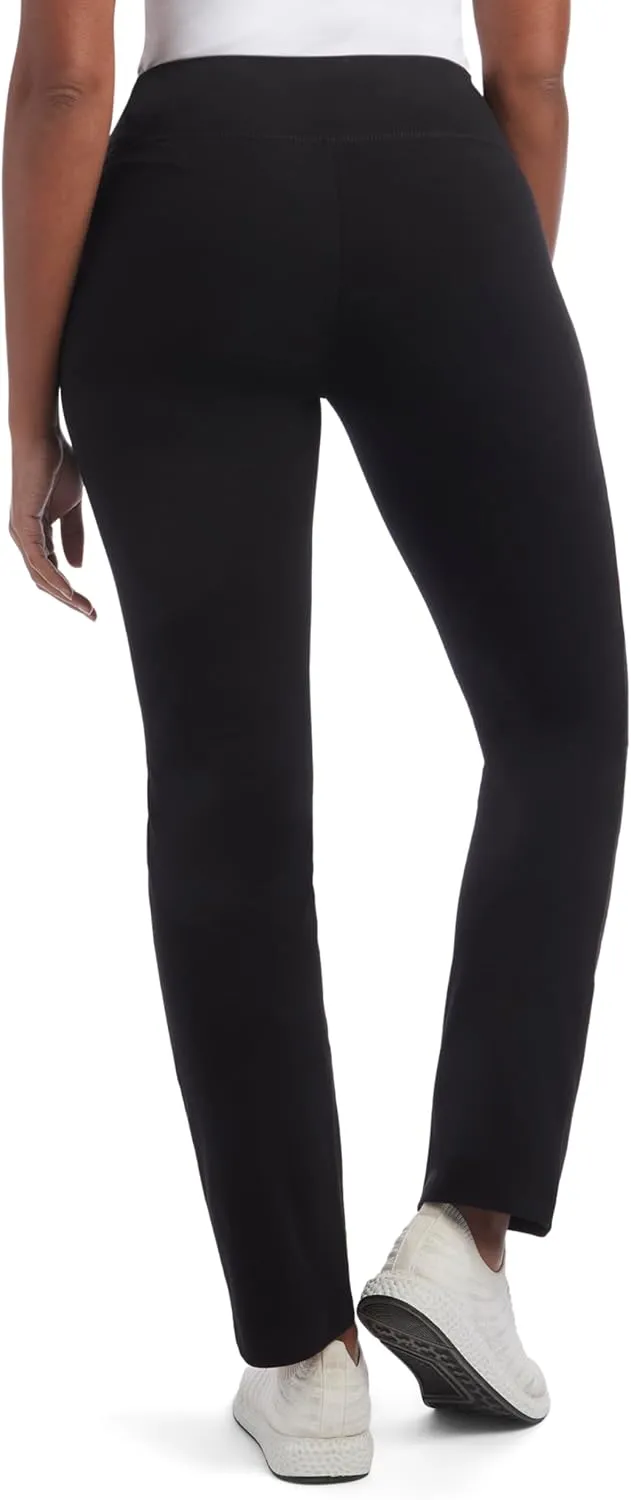 Jockey Women's Active Solid Cotton Jersey Yoga Pants