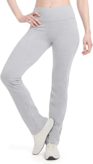 Jockey Women's Active Solid Cotton Jersey Yoga Pants