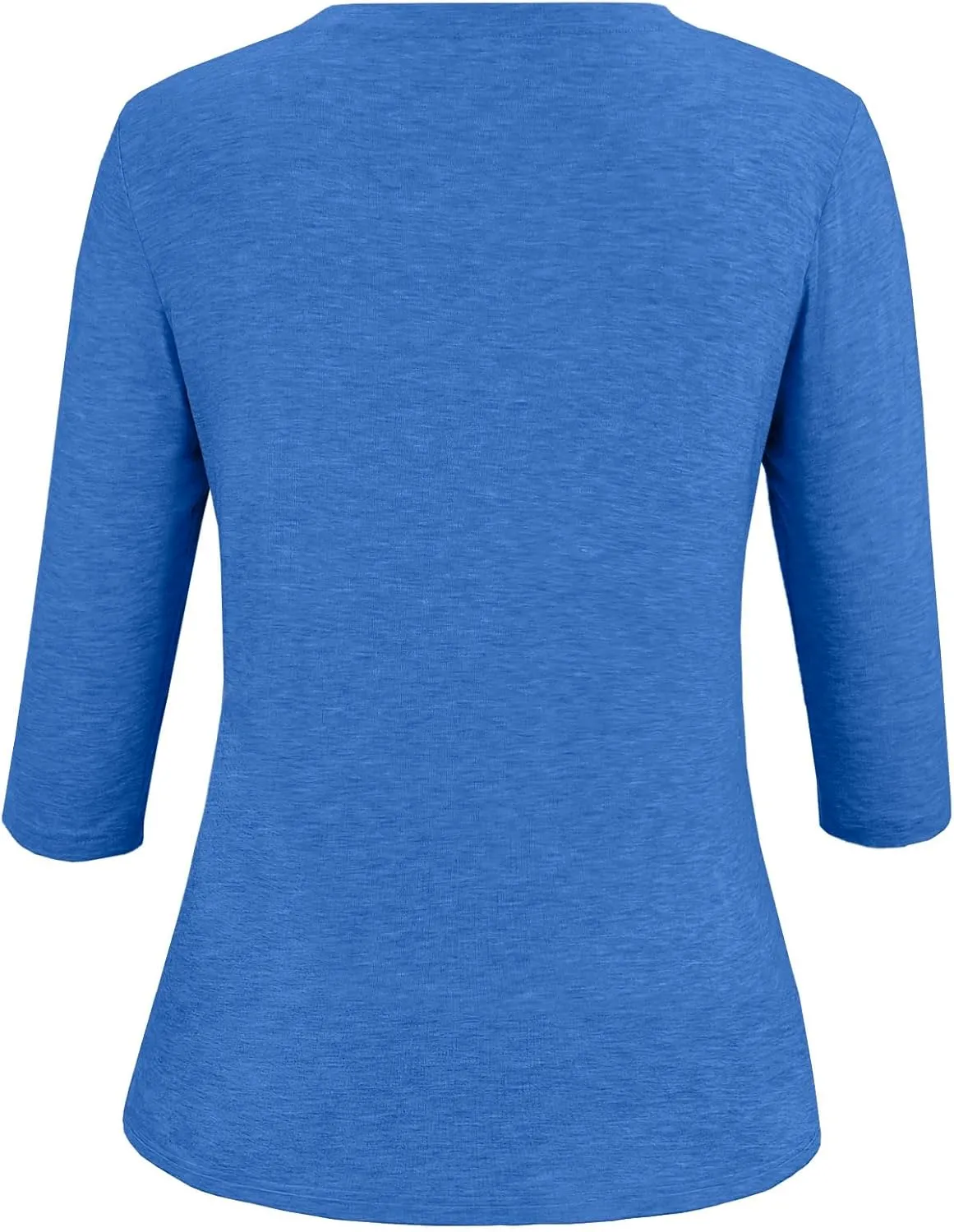 JomeDesign Womens Tops 3/4 Sleeve Shirts Round Neck Loose Casual Blouses Floral Print Tshirts