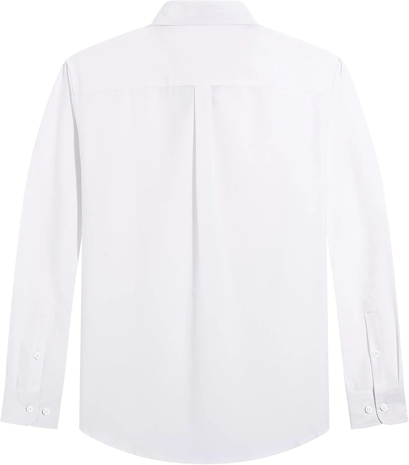 J.VER Men's Oxford Shirt Solid Casual Button Down Collar Shirts Long Sleeve Dress Shirts with Pocket