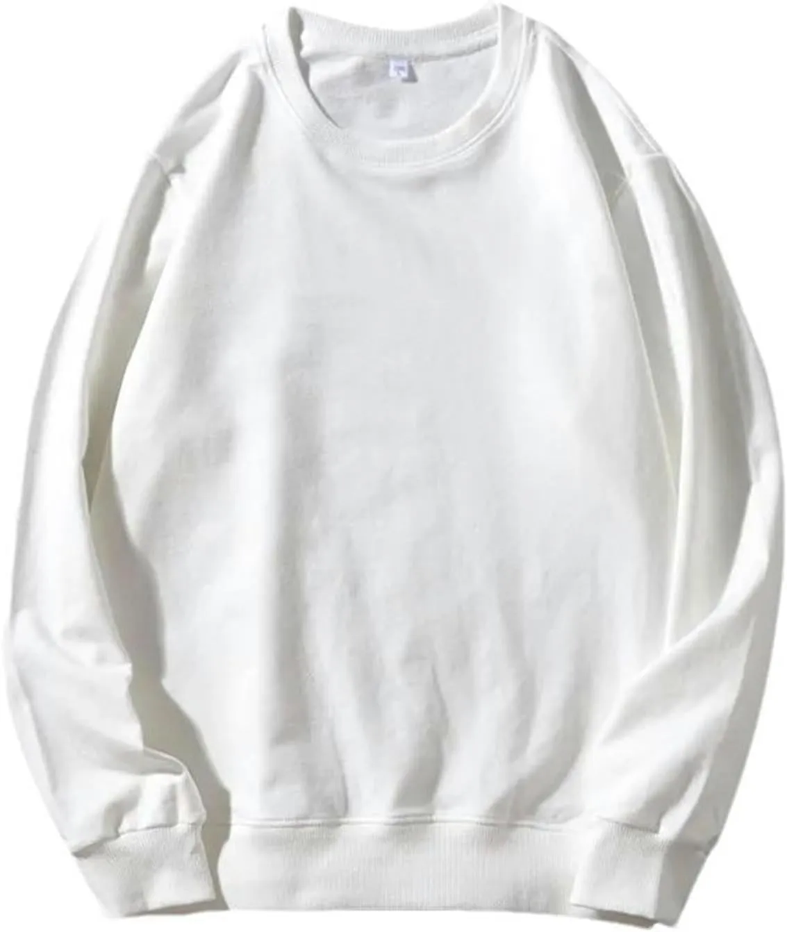 JXQXHCFS Solid Color Men/Women Sweatshirts Autumn Winter Casual Cotton Pullovers Heavyweight Classic Knit Pullover