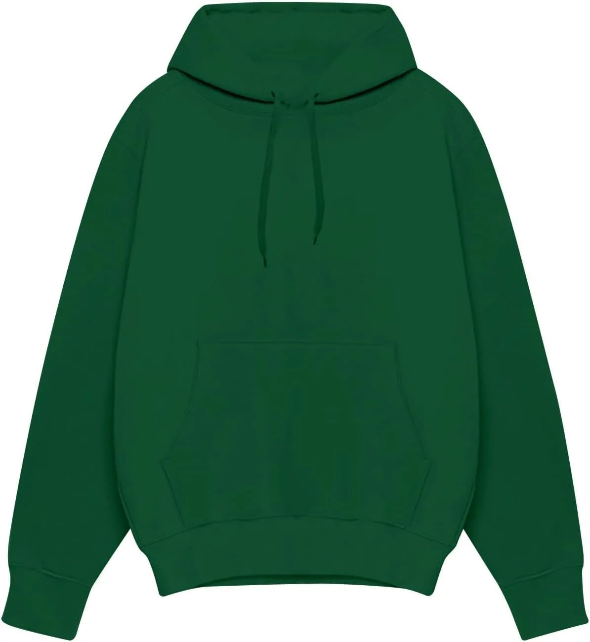 KUIOLYPOER Mens Hoodies 2024 Fall Solid Color Drawstring Long Sleeve Sweatshirt Loose Large Size Casual Pocket Pullover