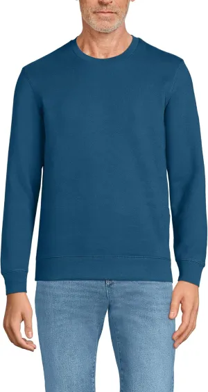 Lands' End Men's Serious Sweats French Terry Crewneck Sweatshirt