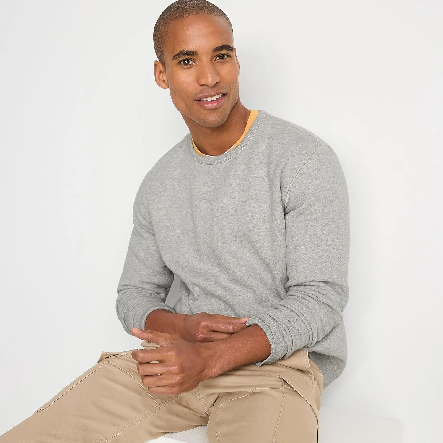 Lands' End Men's Serious Sweats French Terry Crewneck Sweatshirt