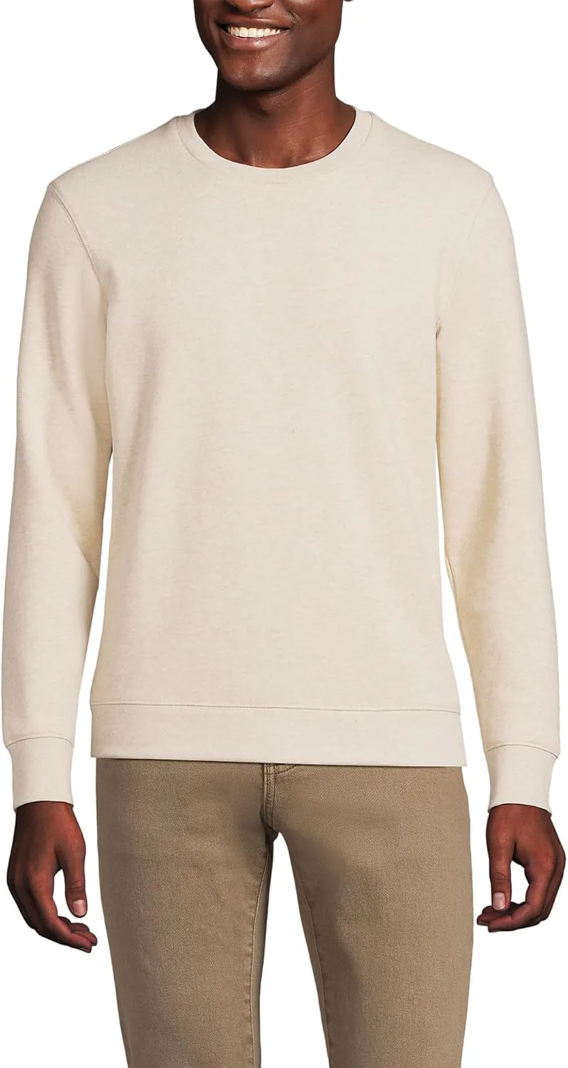 Lands' End Men's Serious Sweats French Terry Crewneck Sweatshirt
