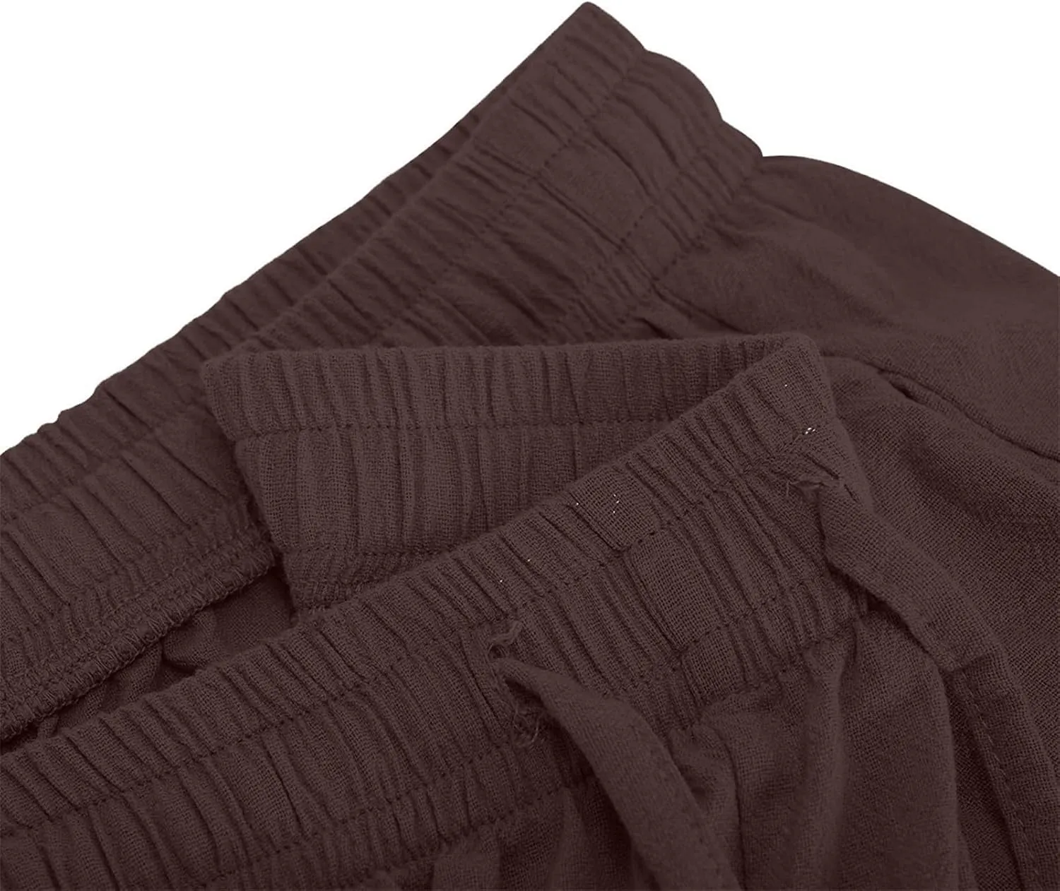 Linen Pants for Women Casual Baggy High Waist Straight Leg Pants Lightweight Comfy Summer Beach Trousers with Pockets