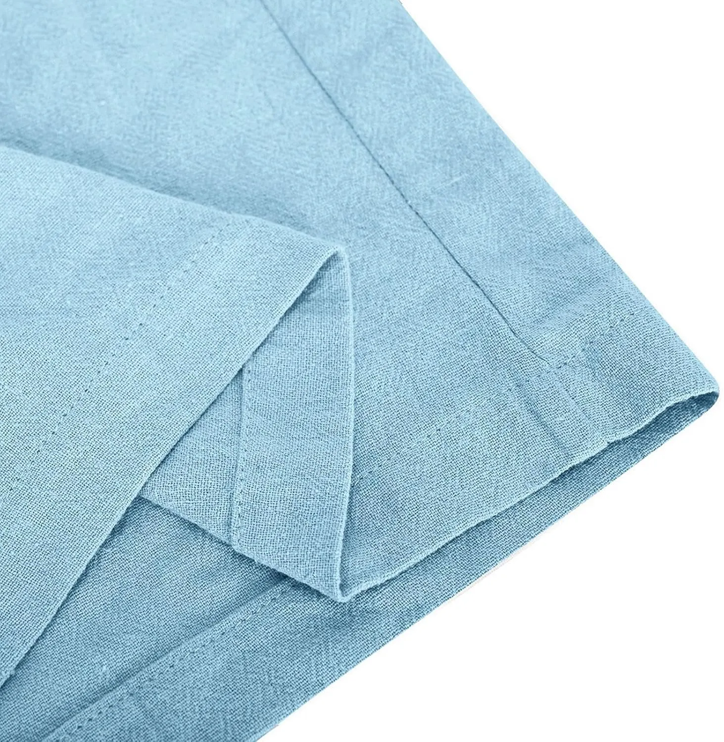 Linen Pants for Women Casual Baggy High Waist Straight Leg Pants Lightweight Comfy Summer Beach Trousers with Pockets