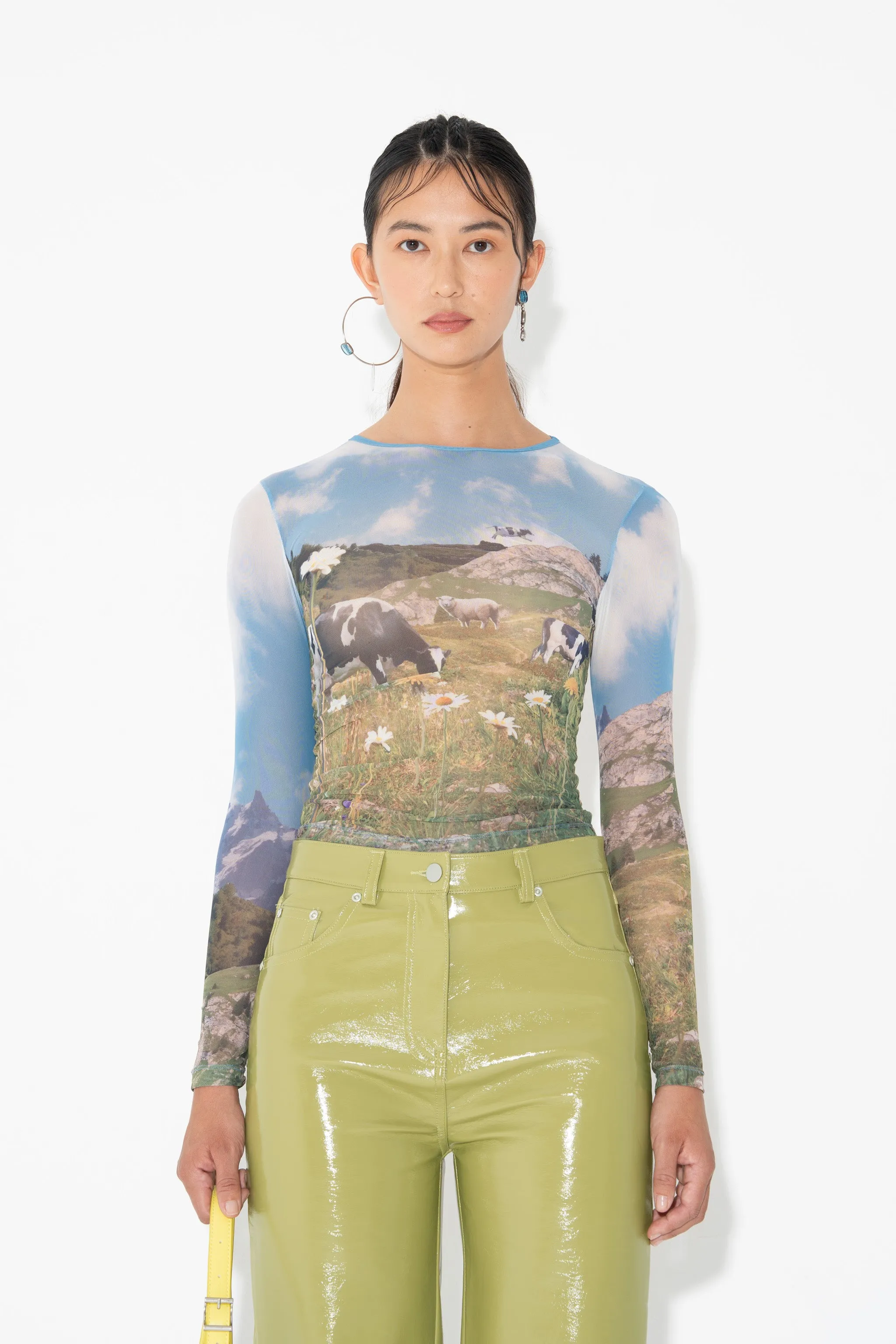 LONG SLEEVE GRIP TOP in Bucolic