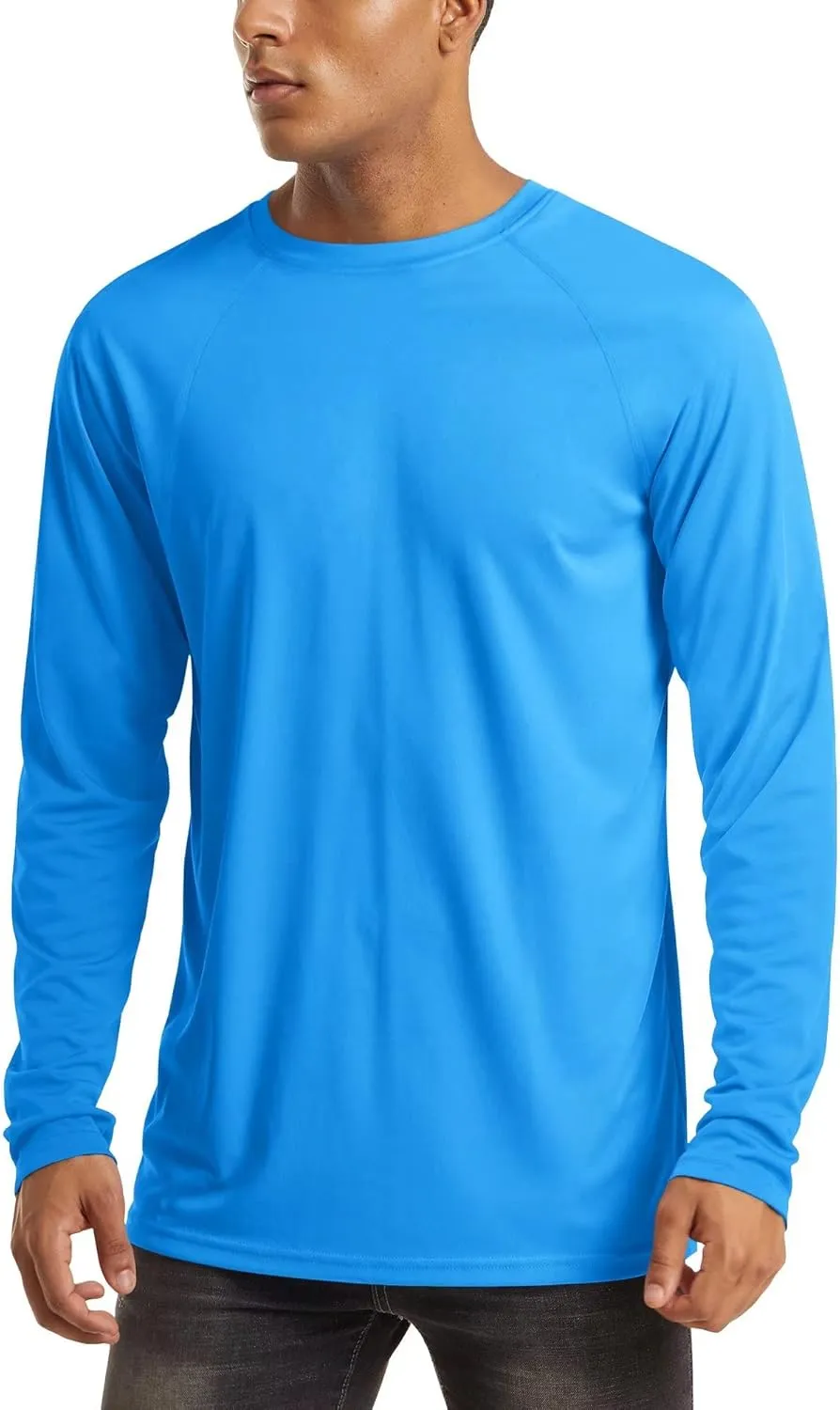 MAGCOMSEN Men's Long Sleeve Shirts UPF 50  UV Sun Protection Athletic Shirts for Hiking Running Workout Rash Guard