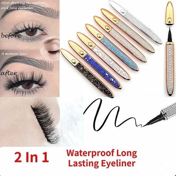 Magic Lashes Self-adhesive Eyeliner Pen 2 In 1 Glue-free Waterproof