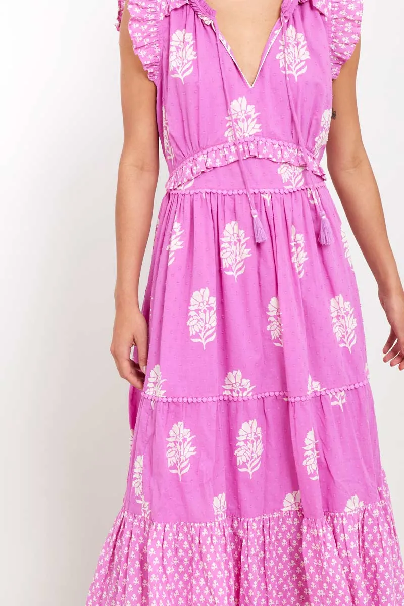 Marnie Pink Cotton Dobby Dress