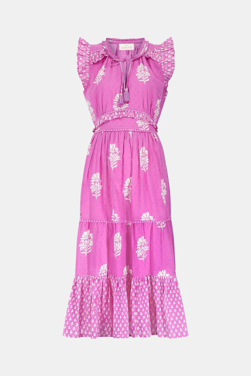 Marnie Pink Cotton Dobby Dress