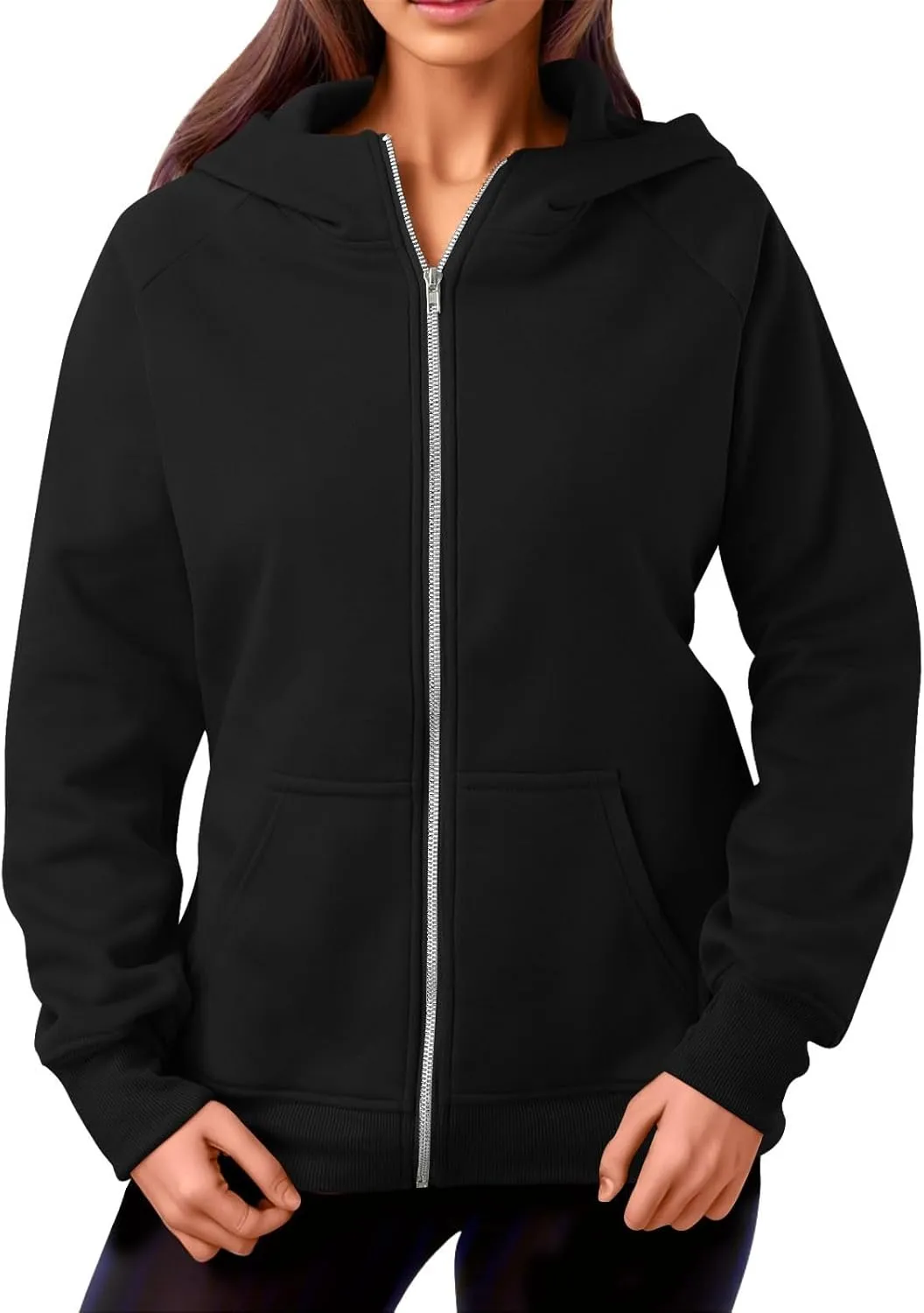 Masbird Sweatshirt for Women Half Zip Hoodie Sweatshirt Drawstring Athletic Trendy Tops with Front Pocket Long Sleeve Fall