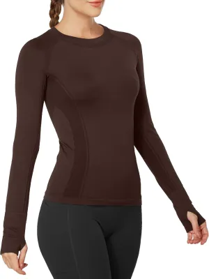 MathCat Workout Shirts for Women Long Sleeve, Workout Tops for Women, Quick Dry Gym Athletic TopsSeamless Yoga Shirts