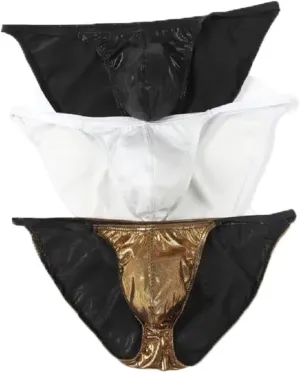 Men's Breathable Underwear Mini Briefs Low Rise Jockstrap Underpants Male Thongs