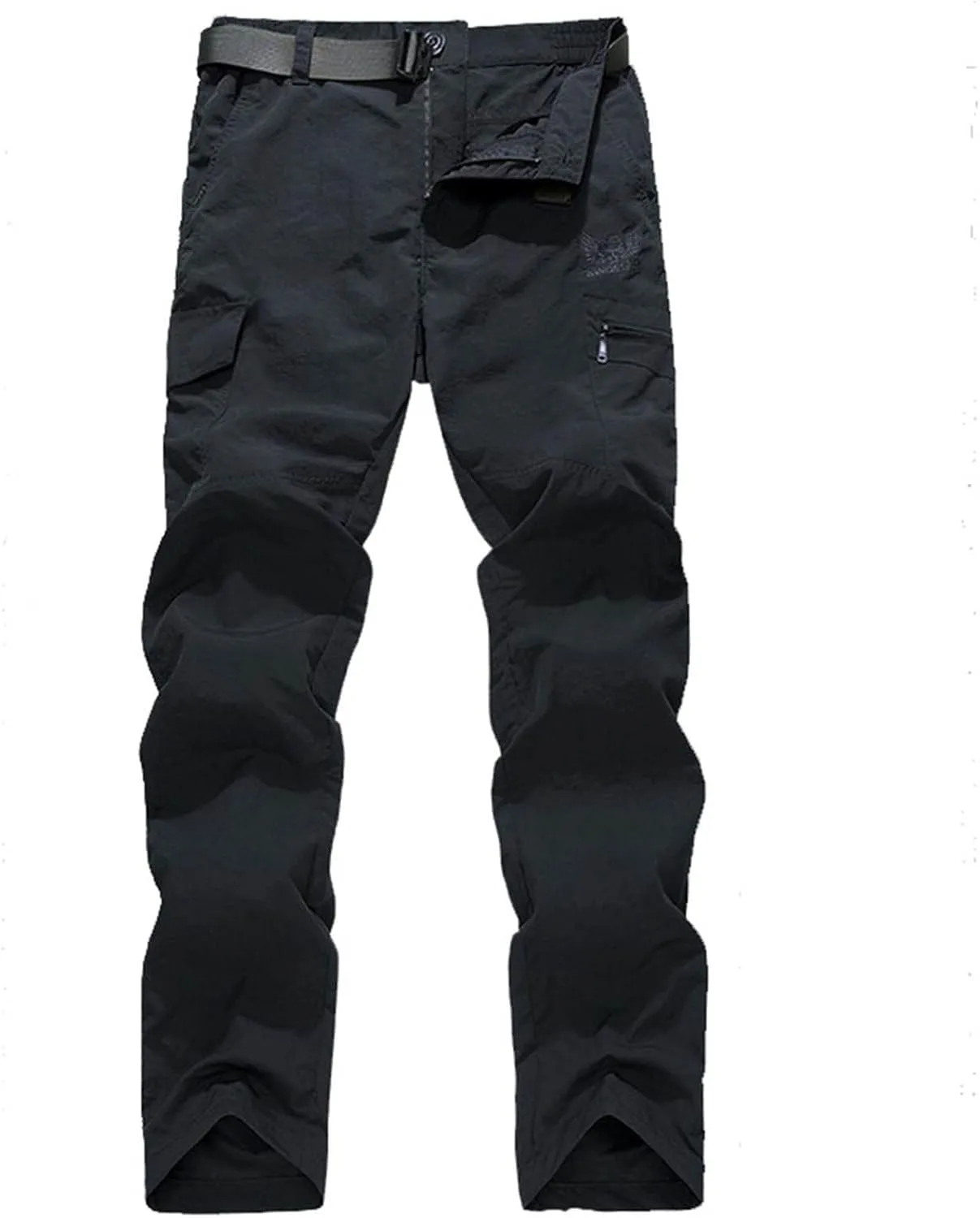 Mens Cargo Pants Casual Slim Fit Straight Leg Hiking Pant Solid Outdoor Lounge Sport Trousers with Pokets