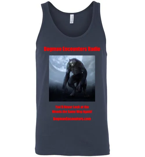 Men's Dogman Encounters Nocturnal Collection Tank Top (red font)