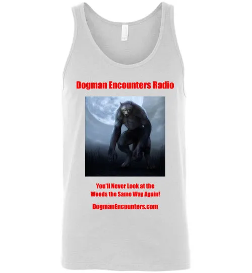 Men's Dogman Encounters Nocturnal Collection Tank Top (red font)
