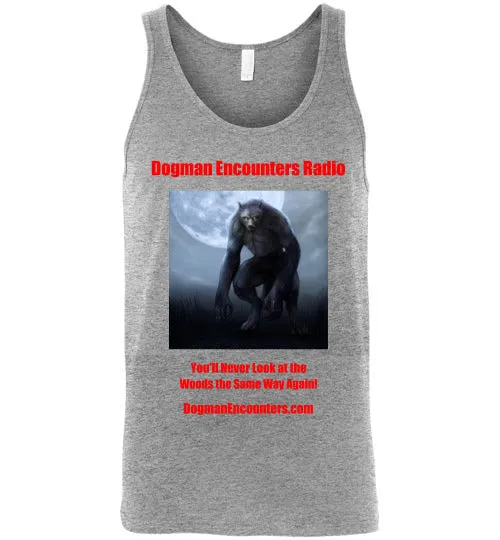 Men's Dogman Encounters Nocturnal Collection Tank Top (red font)