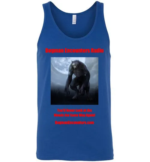 Men's Dogman Encounters Nocturnal Collection Tank Top (red font)