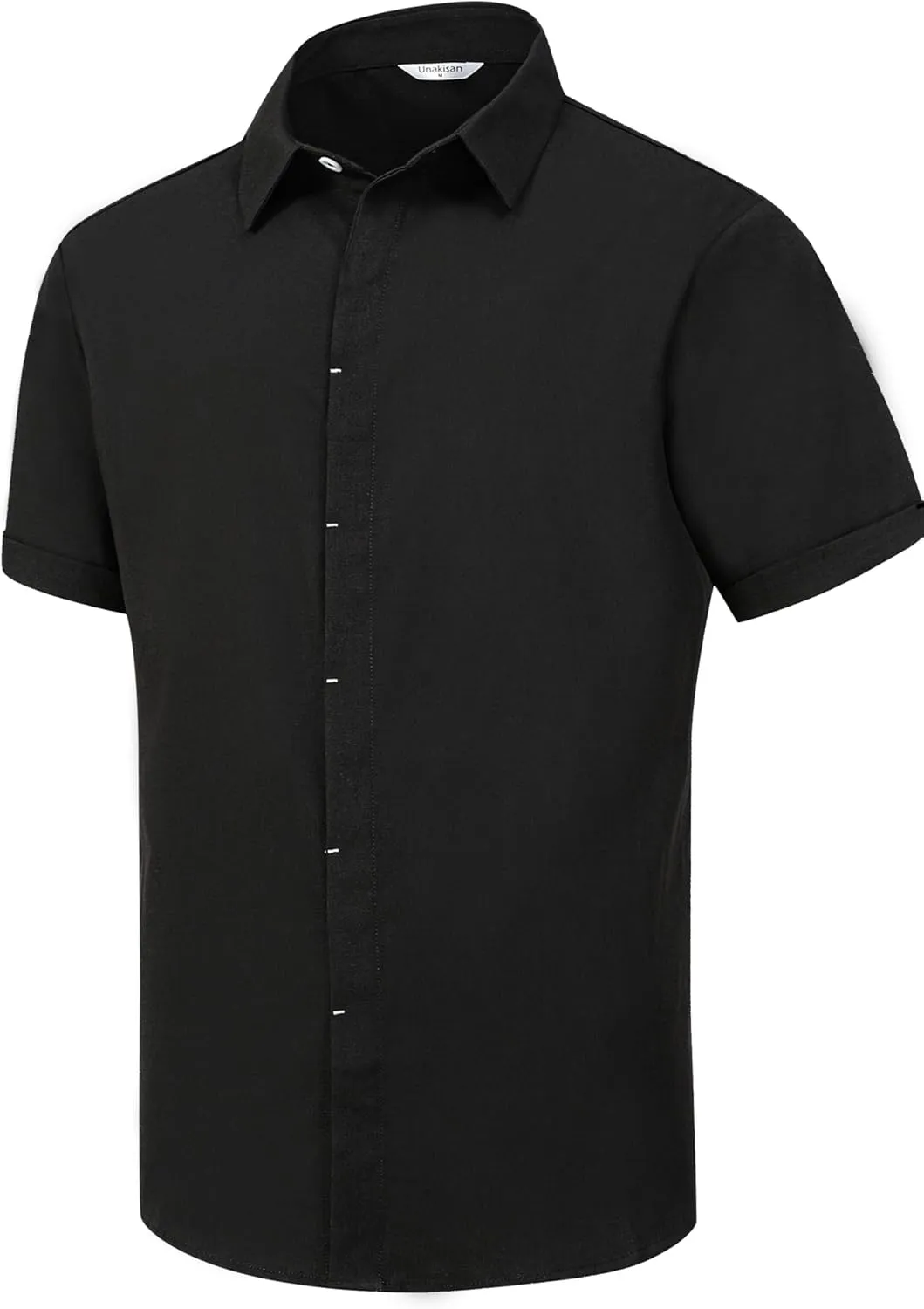 Men's Linen Shirts Short Sleeve Casual Shirts Button Down Shirt for Men Beach Summer Wedding Shirt