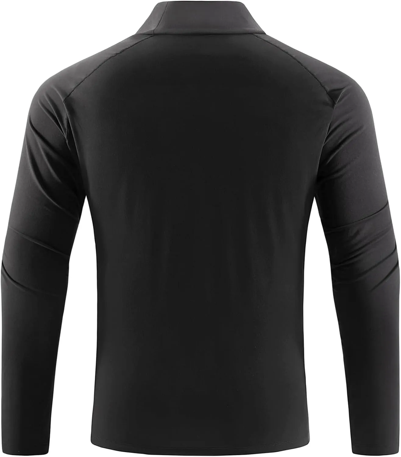 Mens Long Sleeve Workout Shirts Moisture Wicking Mock Neck Double Sides Brushed Soft Athletic T-Shirts