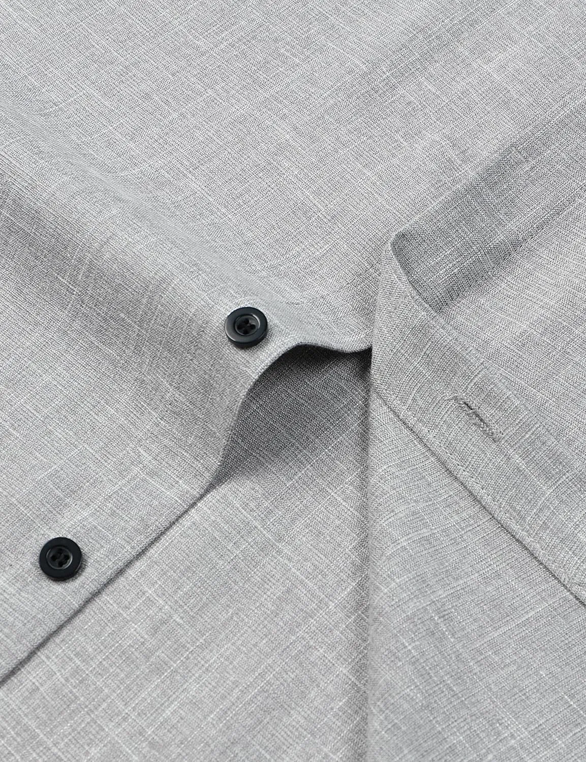 Men's Stretch Wrinkle Free Short Sleeve Button Down Shirts Summer Casual Texture Beach Vacation Wedding Shirt