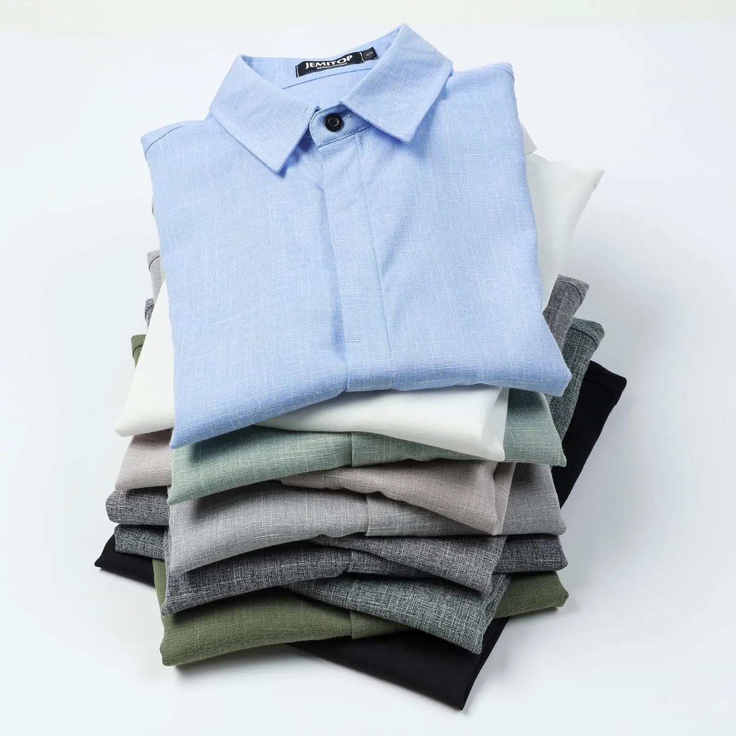 Men's Stretch Wrinkle Free Short Sleeve Button Down Shirts Summer Casual Texture Beach Vacation Wedding Shirt