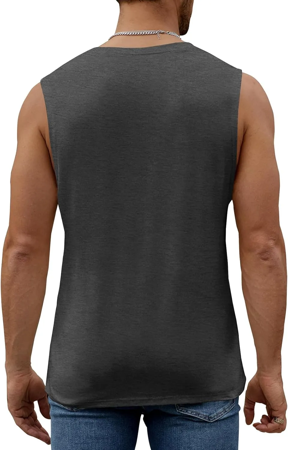 Mens Summer Beach Tank Top Tropical Hawaiian Palm Tree Print Sleeveless Shirts Muscle Tee Vacation Shirts