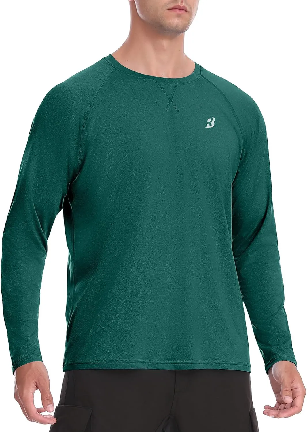 Men's UPF 50  Rash Guard Long Sleeve, Lightweight UV Sun Protection SPF Water Shirts for Swim Fishing Hiking Beach