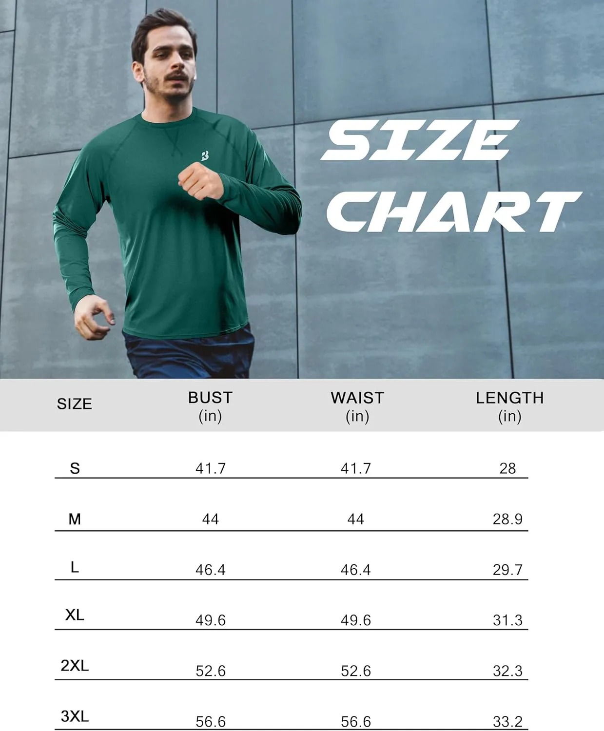 Men's UPF 50  Rash Guard Long Sleeve, Lightweight UV Sun Protection SPF Water Shirts for Swim Fishing Hiking Beach