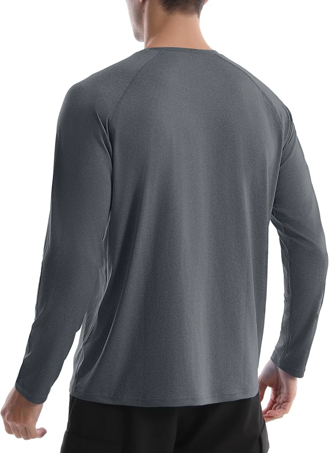 Men's UPF 50  Rash Guard Long Sleeve, Lightweight UV Sun Protection SPF Water Shirts for Swim Fishing Hiking Beach