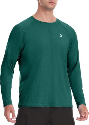 Men's UPF 50  Rash Guard Long Sleeve, Lightweight UV Sun Protection SPF Water Shirts for Swim Fishing Hiking Beach