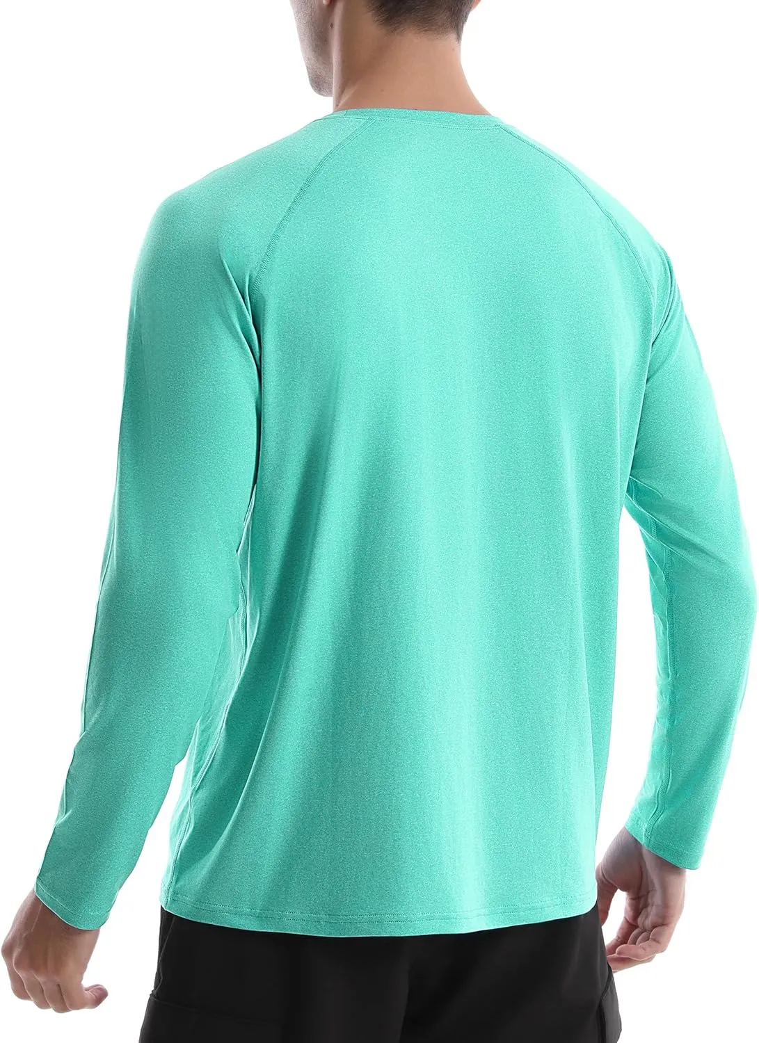 Men's UPF 50  Rash Guard Long Sleeve, Lightweight UV Sun Protection SPF Water Shirts for Swim Fishing Hiking Beach
