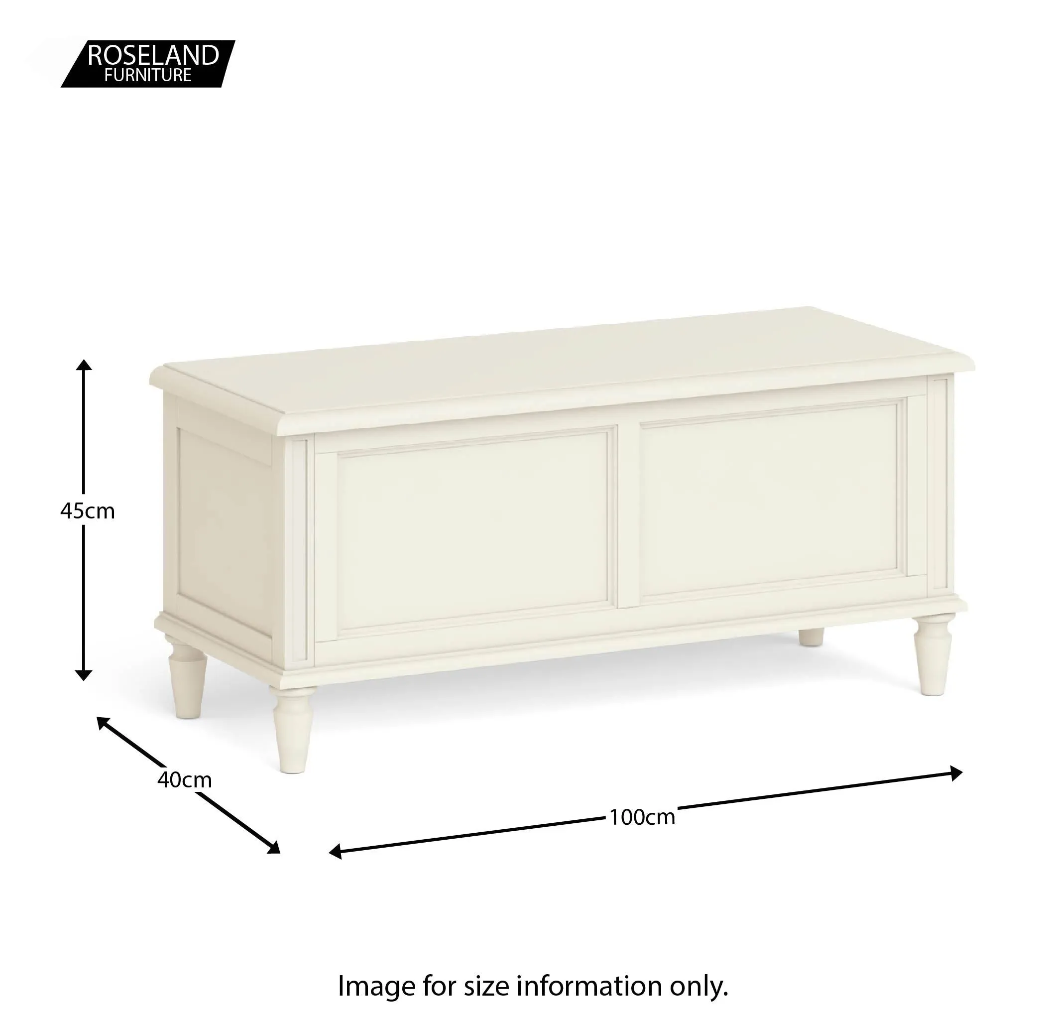 Mulsanne Cream Painted Blanket Box