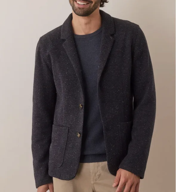Pacifica Stretch Twill Blazer - Dark Herringbone