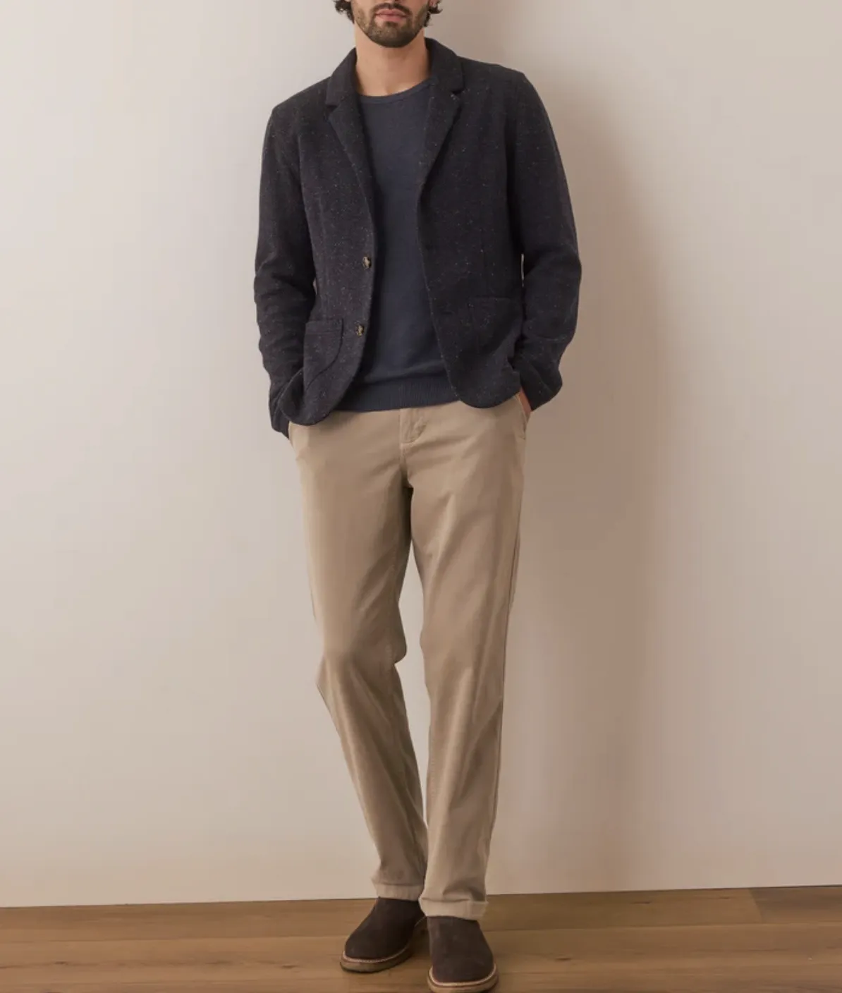 Pacifica Stretch Twill Blazer - Dark Herringbone