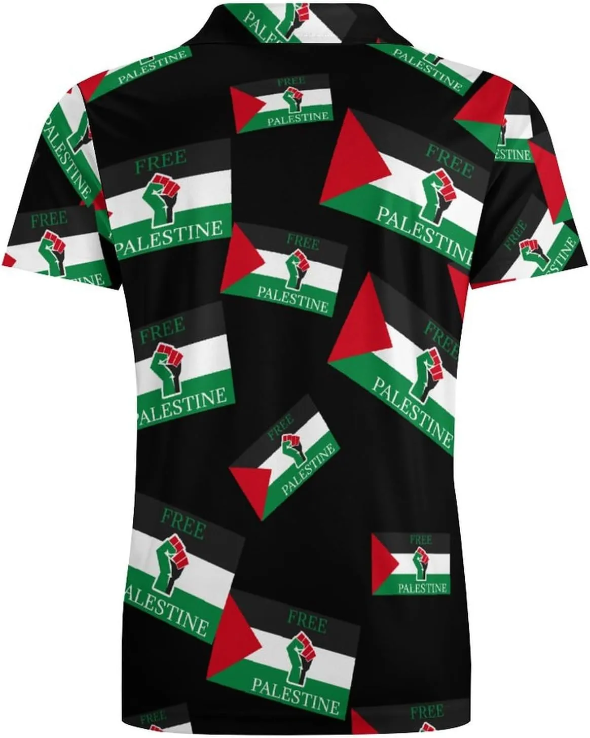 Palestinian Free Palestine Polo Shirts for Men Short Sleeve Sports Quick Dry Golf Tennis Shirt