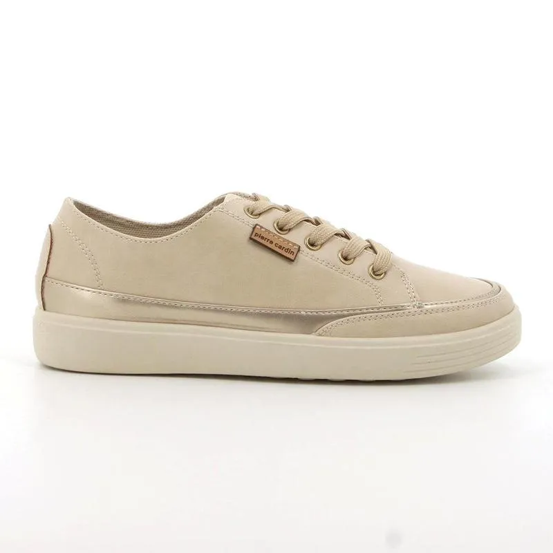 Pierre Cardin Dijon 5 Casual Sneaker - Beige / Gold