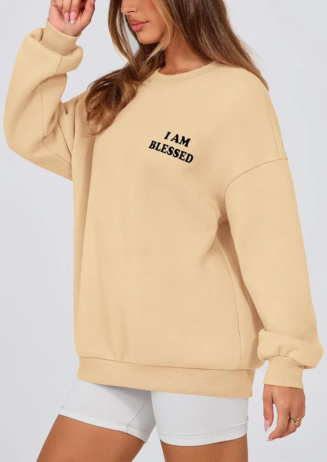 PRETTYGARDEN Women's Fall Fashion Oversized Sweatshirts Casual Crewneck Long Sleeve Graphic Pullover Tops Shirt