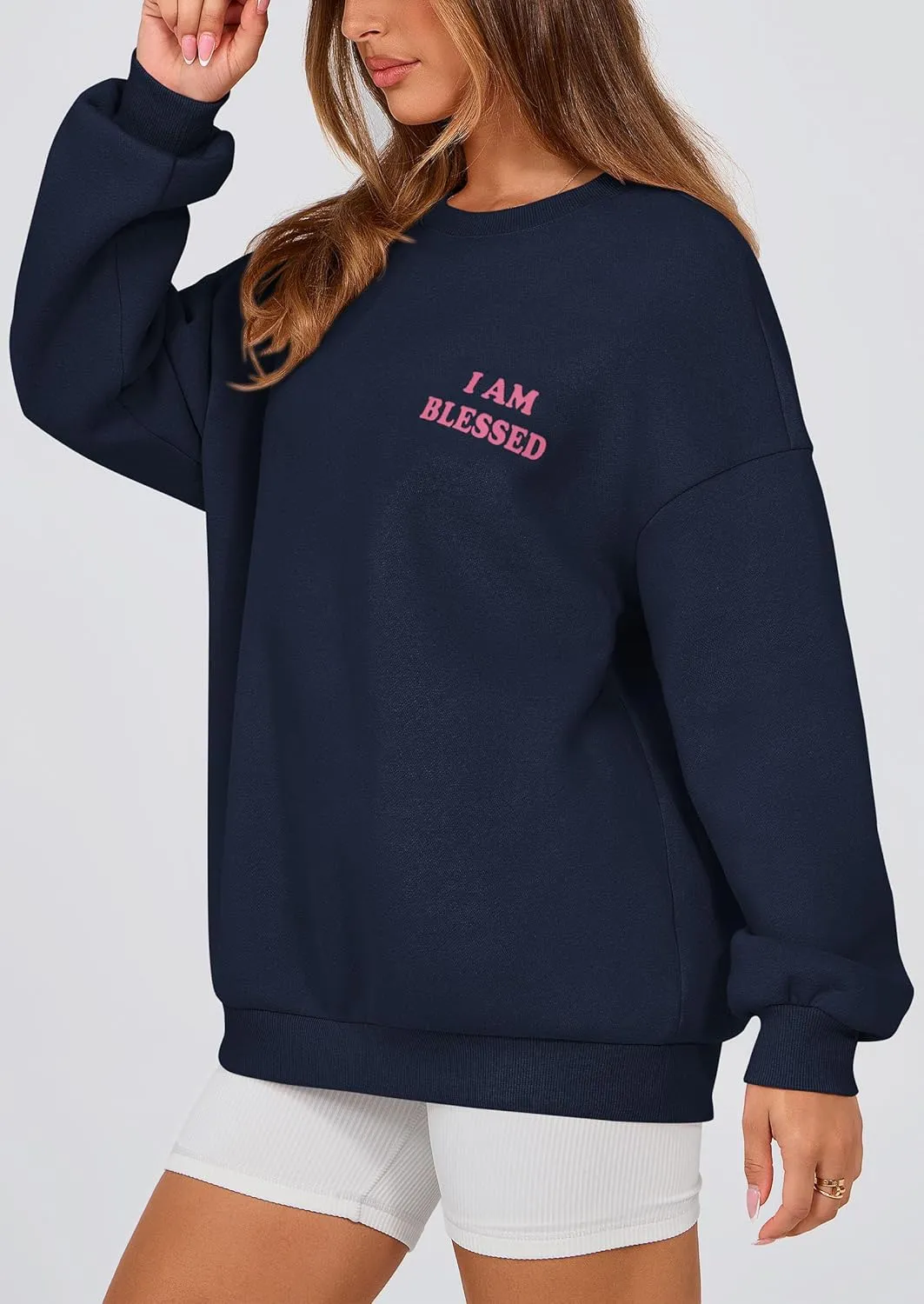 PRETTYGARDEN Women's Fall Fashion Oversized Sweatshirts Casual Crewneck Long Sleeve Graphic Pullover Tops Shirt