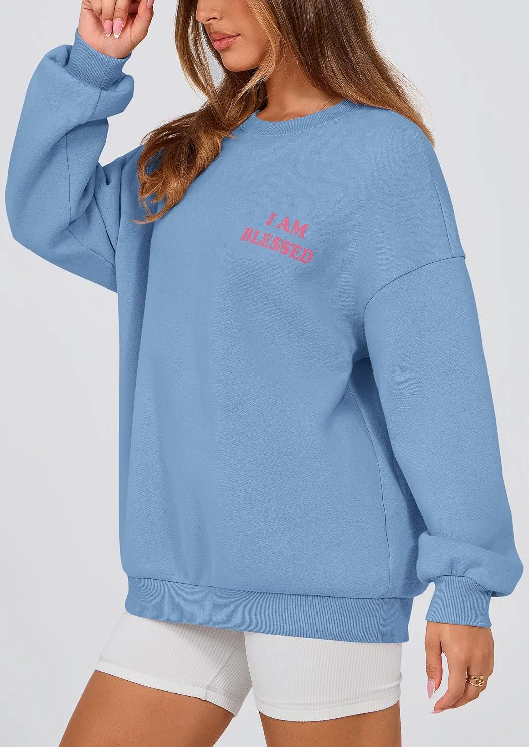PRETTYGARDEN Women's Fall Fashion Oversized Sweatshirts Casual Crewneck Long Sleeve Graphic Pullover Tops Shirt