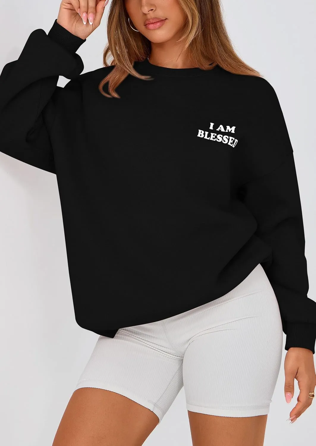 PRETTYGARDEN Women's Fall Fashion Oversized Sweatshirts Casual Crewneck Long Sleeve Graphic Pullover Tops Shirt